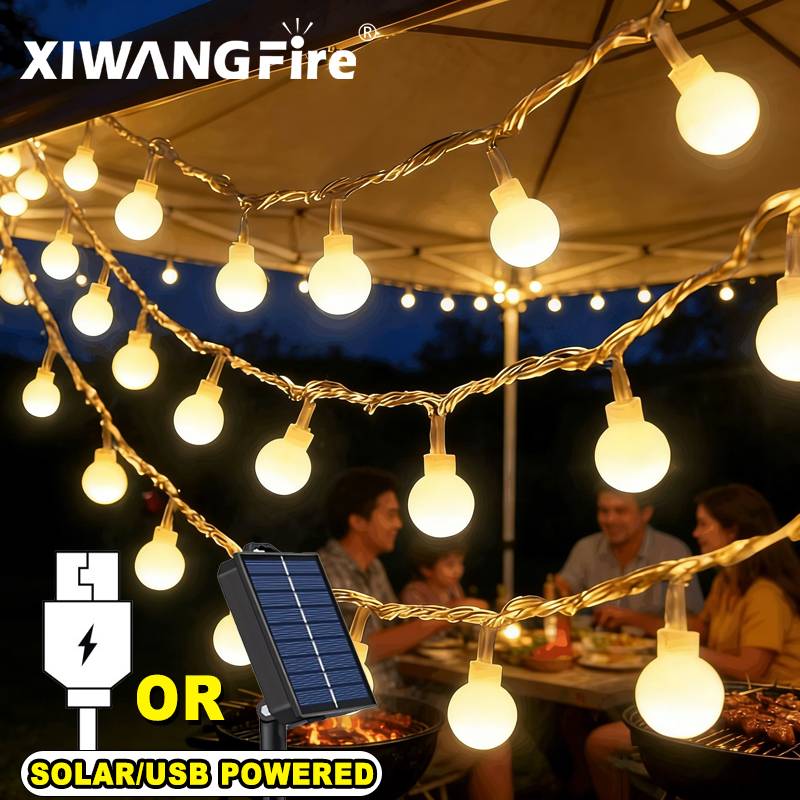 Outdoor Lighting Waterproof - Светодиодные гирлянды 3-10 м на солнечных