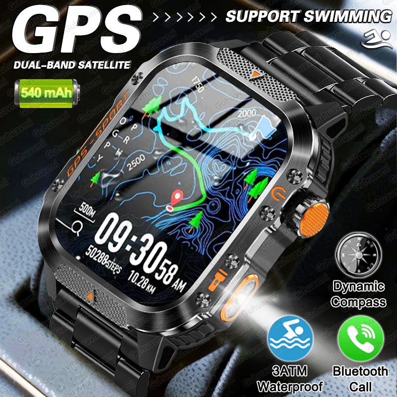 Outdoor Lighting Wireless - 2025 Новые GPS Военные Смарт-часы для