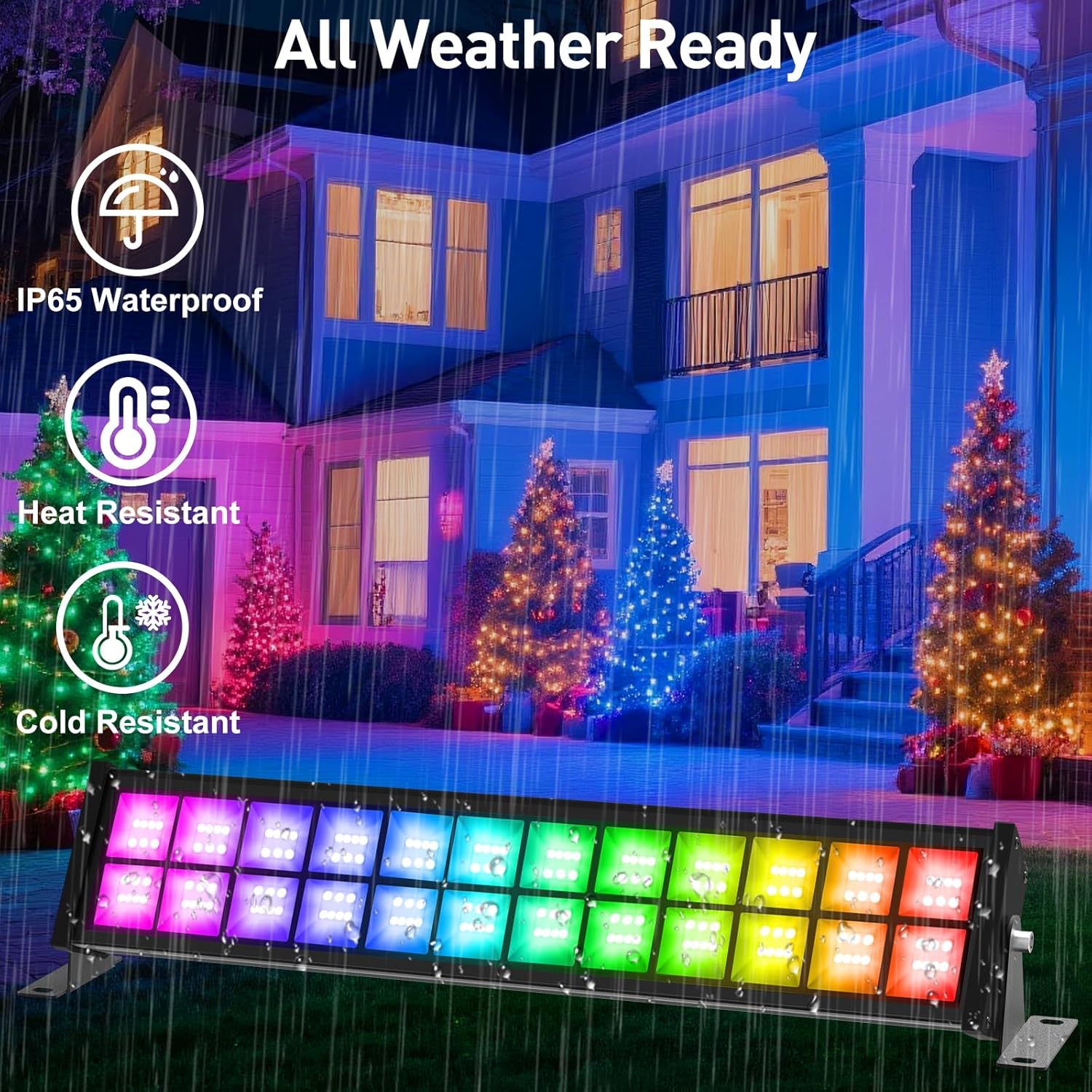 50/72 Вт RGB светодиодный прож – обзор и цена Outdoor Lighting Uk