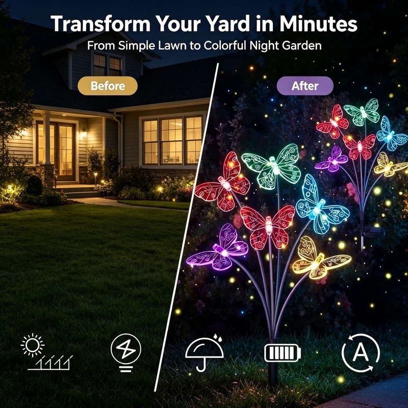 Солнечные светильники в виде б – обзор и цена Outdoor Lighting Waterproof